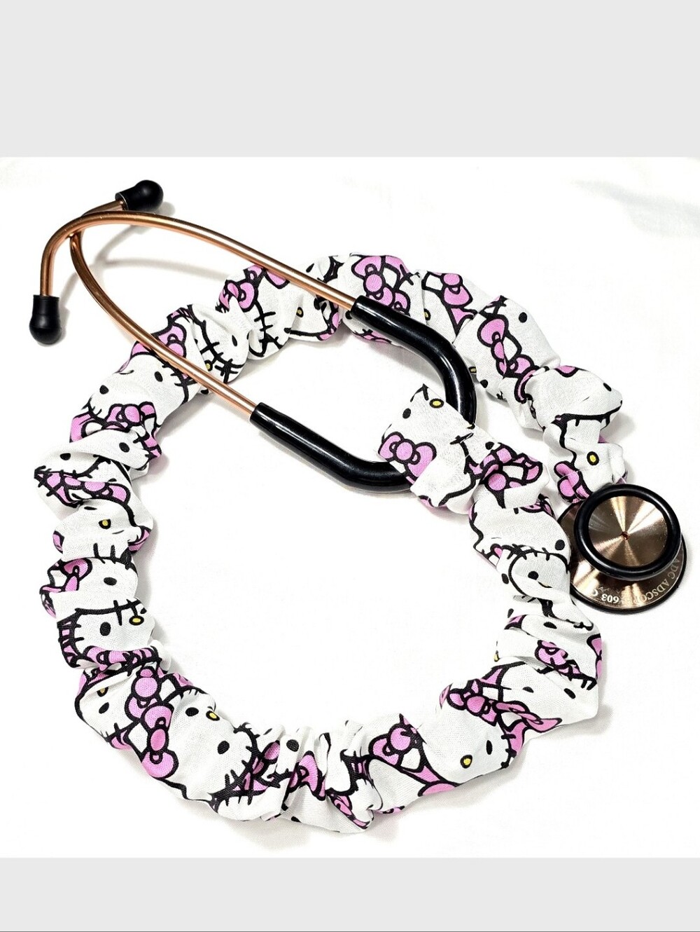 Handmade  White Hello Kitty Colorful Stethoscope Sleeve: Washable Cotton Cover